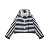 Women's Linen-Blend Striped Knit Cardigan